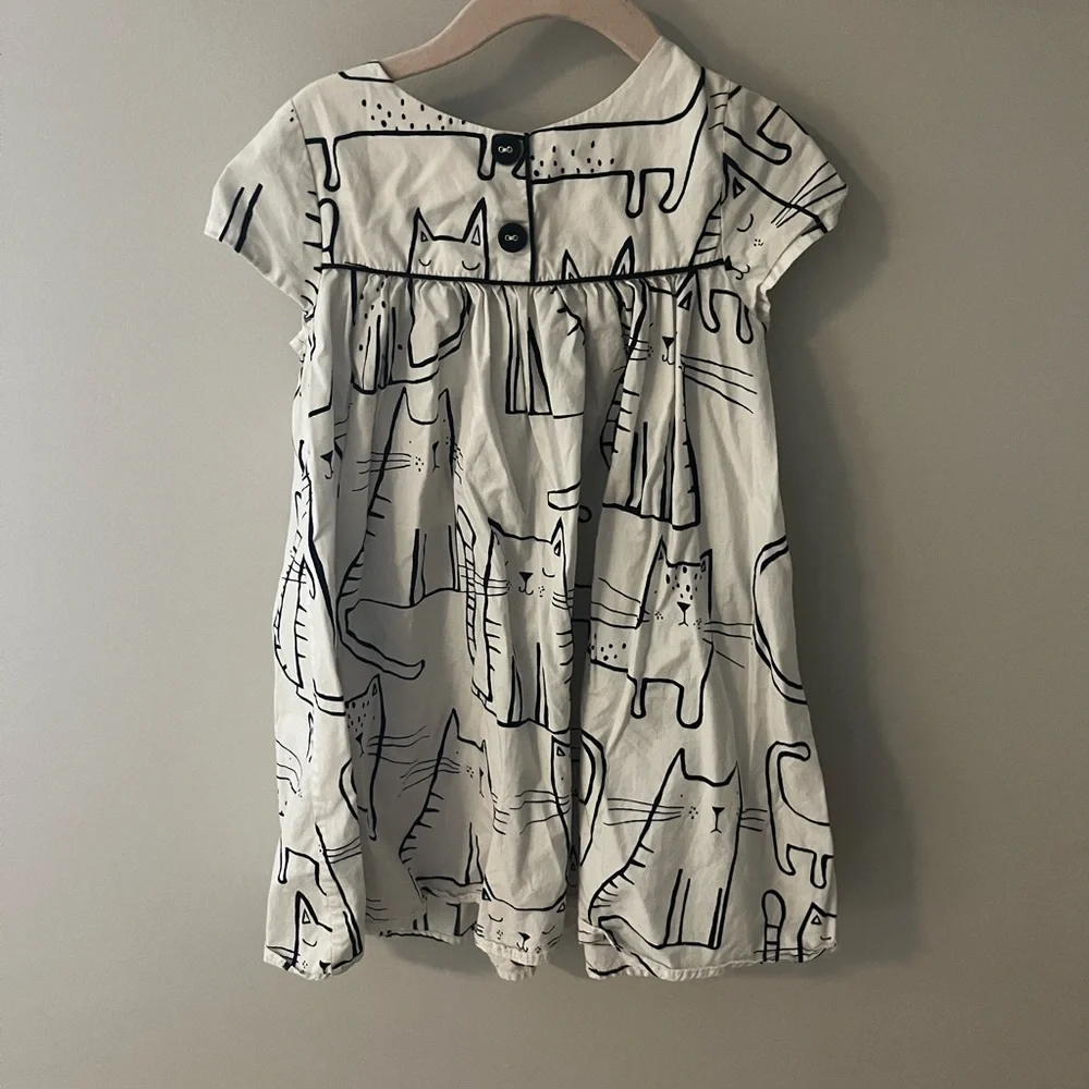 Adorable toddler cat dress